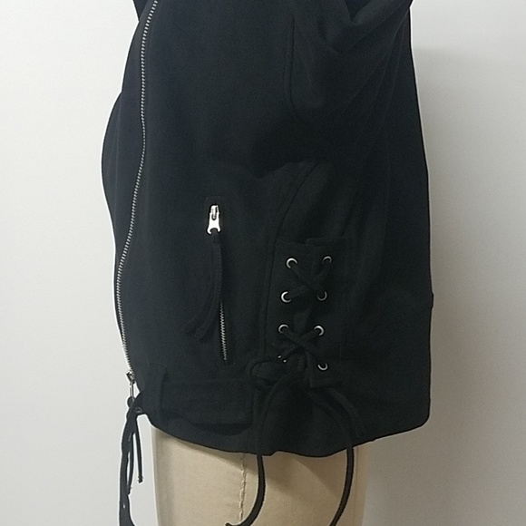 Black Suede Moto Jacket - Picture 7 of 8